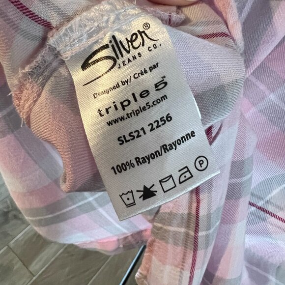 Silver Brand Button Up Blouse - Picture 3 of 4